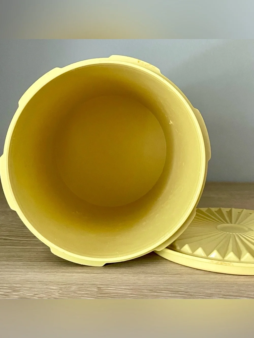Vintage 1970s Tupperware Servalier Harvest Gold Canister Set of 3!